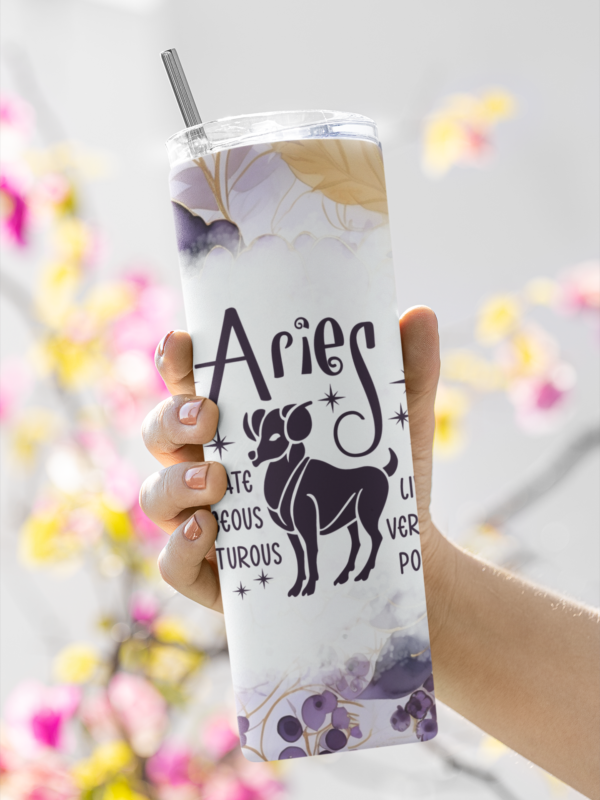 Aries Tumbler Bottle 20oz(590ml) - Double-Wall Insulated Stainless Steel, OEKO-TEX Certified