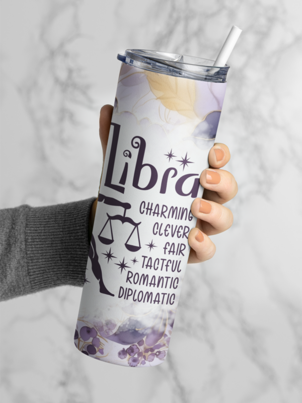 Libra Tumbler Bottle 20oz(590ml) – Double-Wall Insulated Stainless Steel, OEKO-TEX Certified