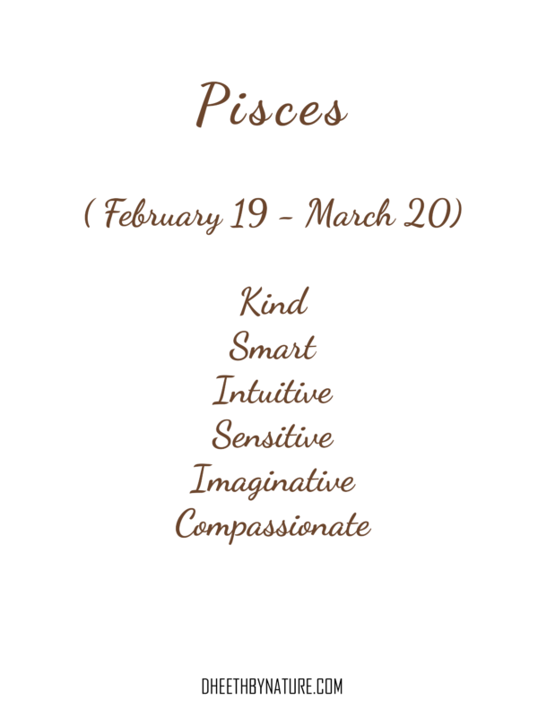 Pisces Text - Dheeth By Nature