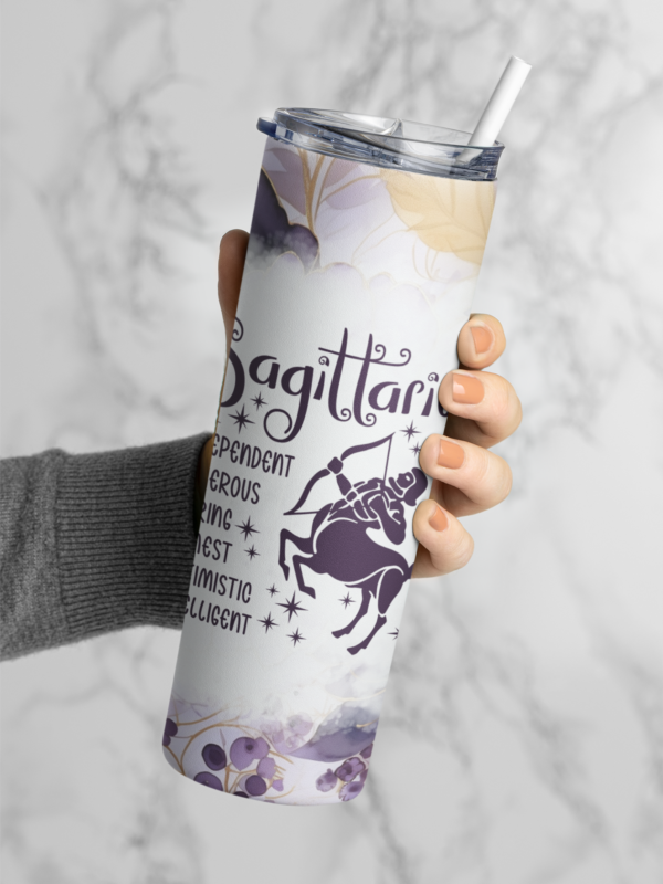 Sagittarius Tumbler Bottle 20oz(590ml) - Double-Wall Insulated Stainless Steel, OEKO-TEX Certified