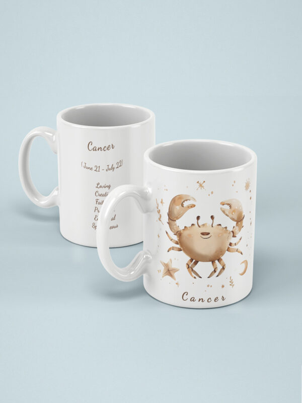 Cancer Ceramic Mug 11oz – Glossy Finish, Fade-Proof Print, OEKO-TEX Certified