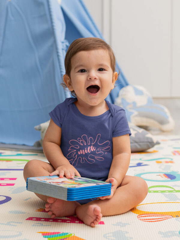 Milk Splash Romper royal blue dheetbynature - Dheeth By Nature