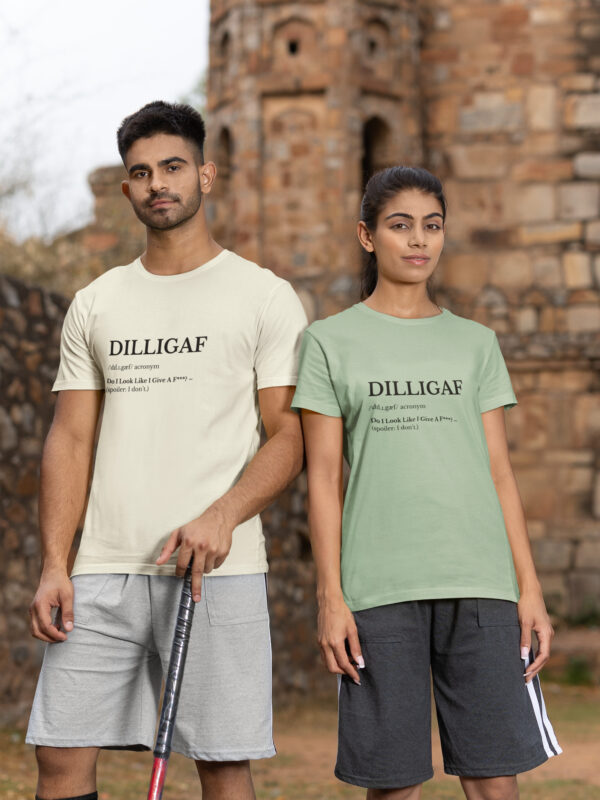 DILLIGAF Graphic Unisex Classic Crew T-Shirt