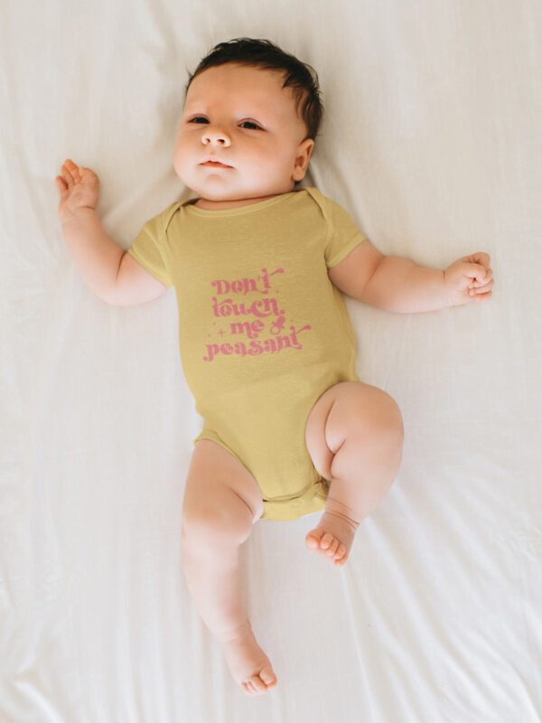 Don't Touch Me Peasant Romper , The Attitude Babywear