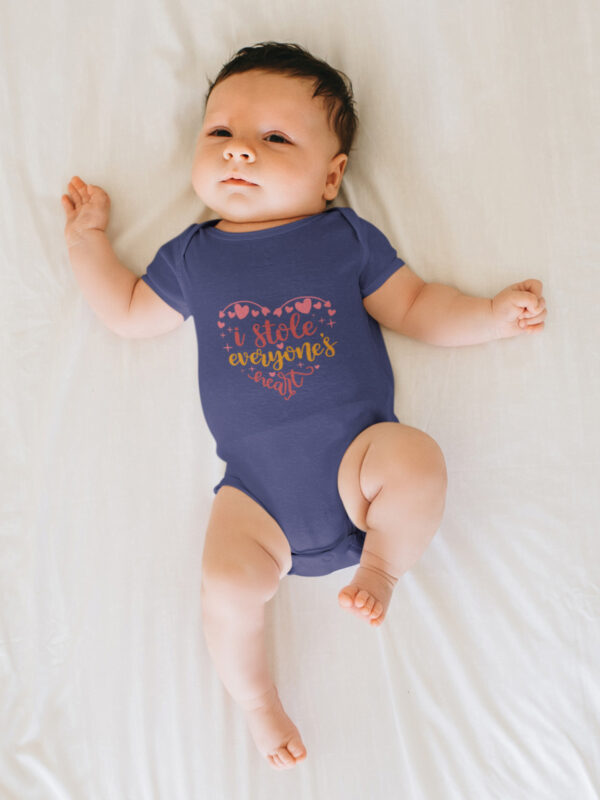 i stole everyones heart dheethbynautre onesie roamper royal blue - Dheeth By Nature