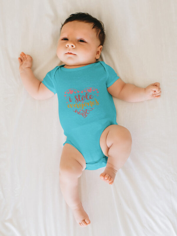 i stole everyones heart dheethbynautre onesie roamper sky blue - Dheeth By Nature