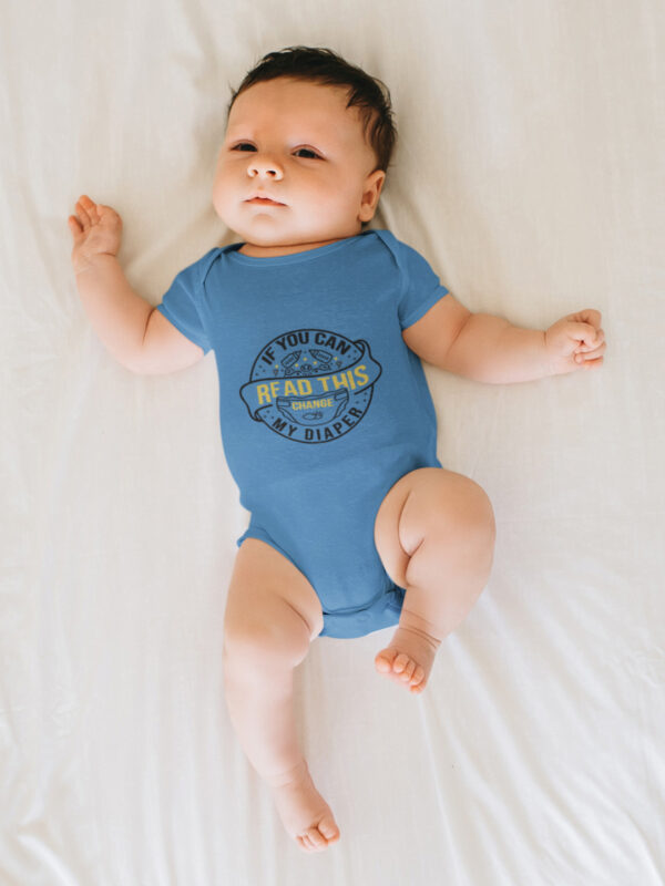 If You Can Read This Change My Diaper Romper ‚Desi Humor