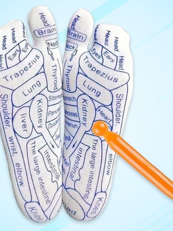 Full Reflexology Acupressure Therapy Socks Set (1 Set)