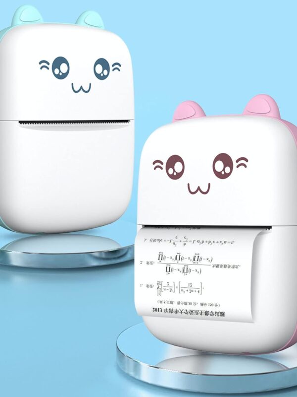 Pocket Mini Bluetooth Thermal Printer – Wireless Smart Printer for Photos (Includes 1 Roll Paper)