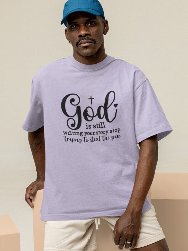 lavander God Is Still Good Dheeth By nature oversized unsiex tshirt5 - Dheeth By Nature