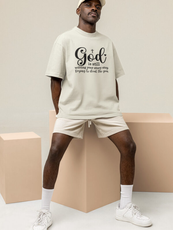 off white God Is Still Good Dheeth By nature oversized unsiex tshirt2 - Dheeth By Nature