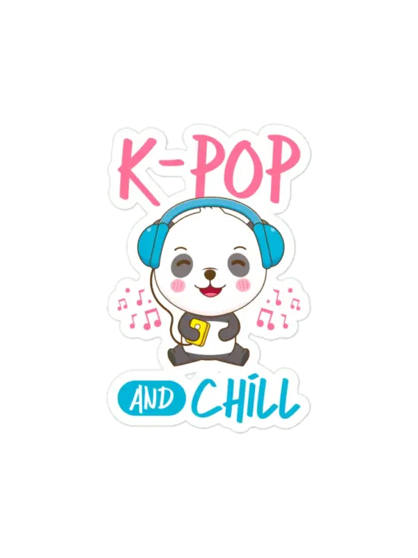 K-Pop and Chill Cute Sticker