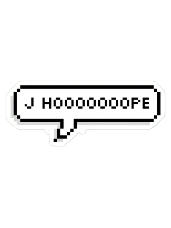 YOONGI J HOOOOOOOOPE  Sticker