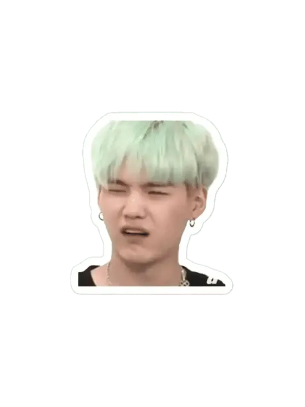 SugaYoongi funny face Sticker