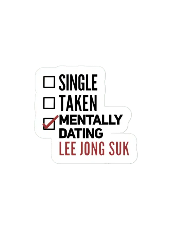 Mentally Dating Lee Min Ho  Sticker