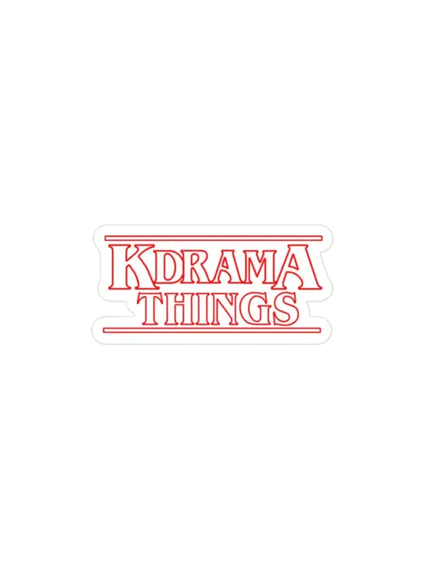 KDRAMA THINGSStranger Things Inspired Logo Sticker