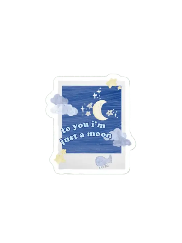 BTS Moon Polaroid Sticker
