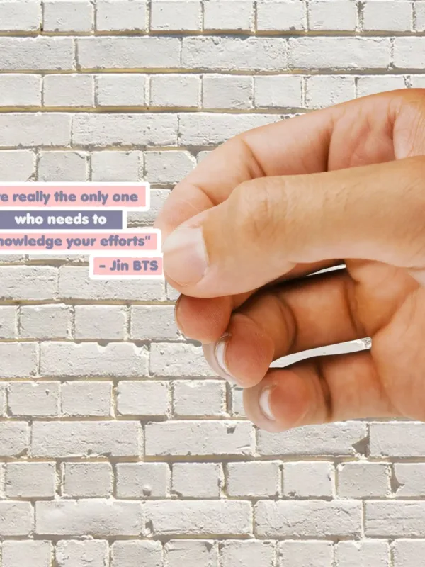You're the only oneJin BTS Quotes Sticker - Dheeth By Nature KOREASTICKER12A 1745102001229 993538417 - Dheeth By Nature