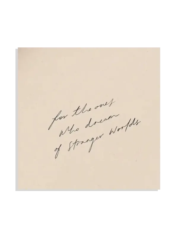 For the ones who dream of stranger worlds Sticker