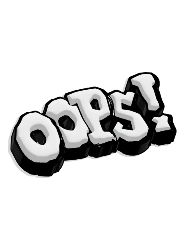 Oops Sticker