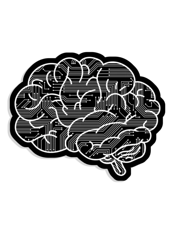 Coder Brain Sticker