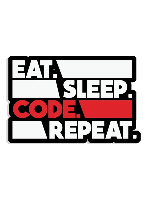 Eat Sleep Code Repeat Sticker