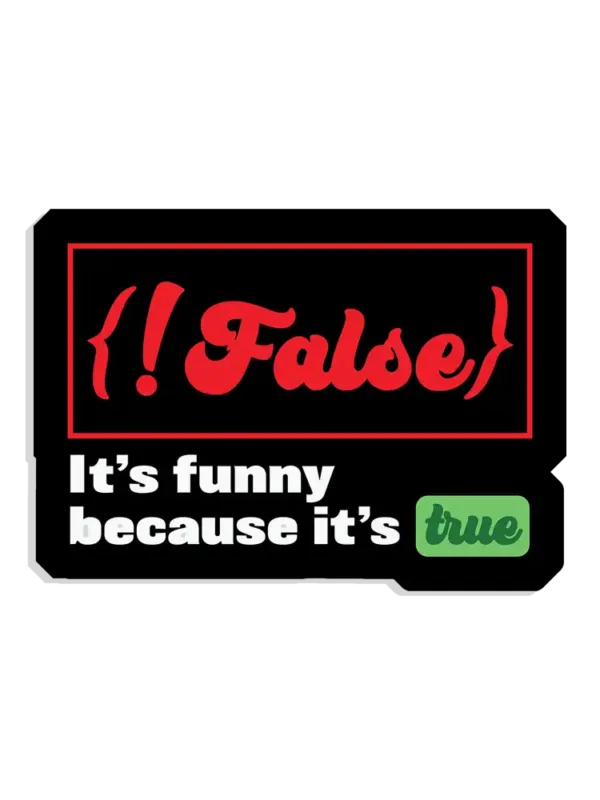 Funny Coder Sticker