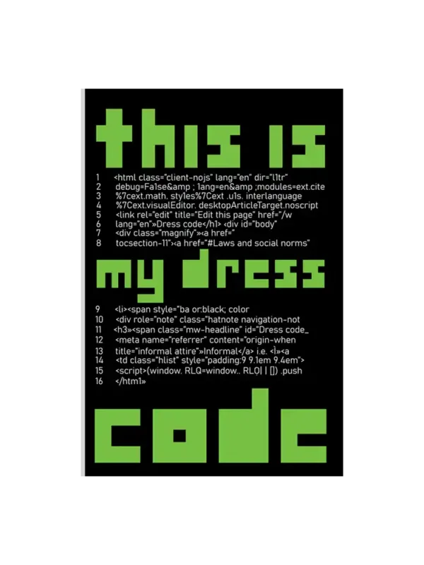 This is my dress code Sticker