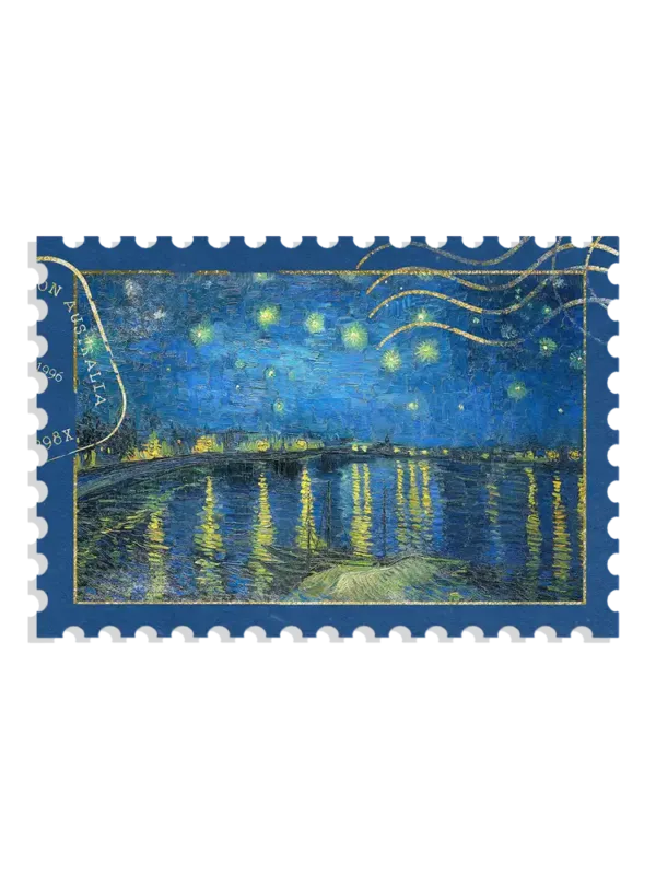 Van Gogh Stamp Sticker