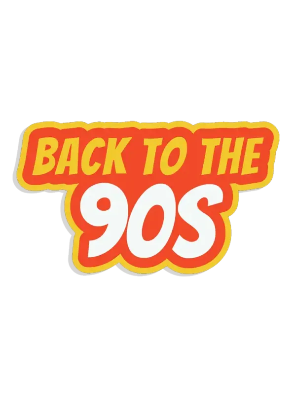 Back to the 90s Sticker