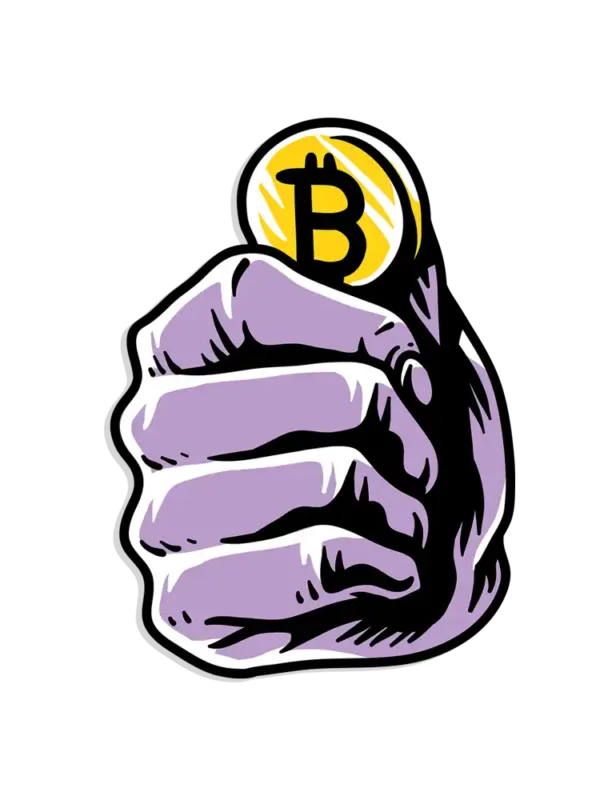 Finance Bitcoin Sticker