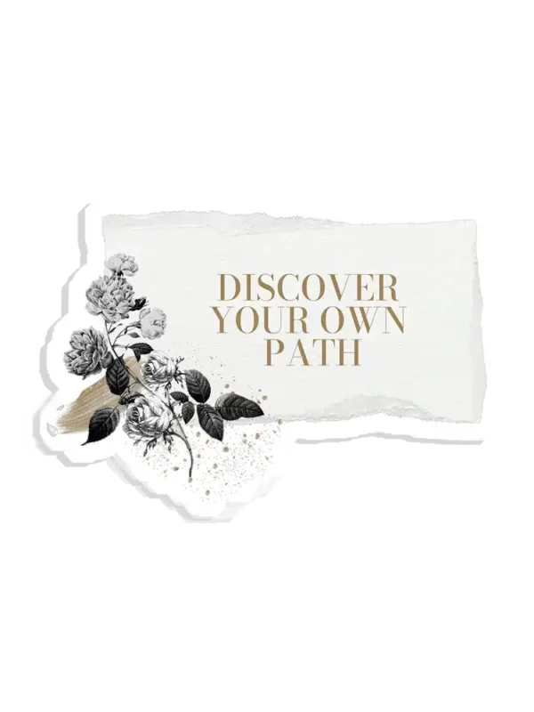 Discover your own path Sticker