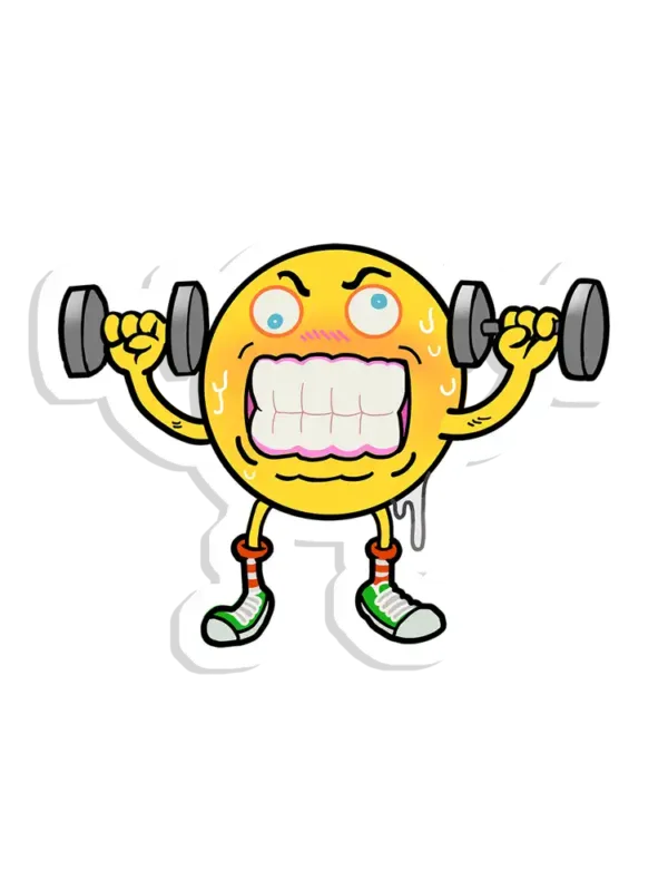 Working out Sticker