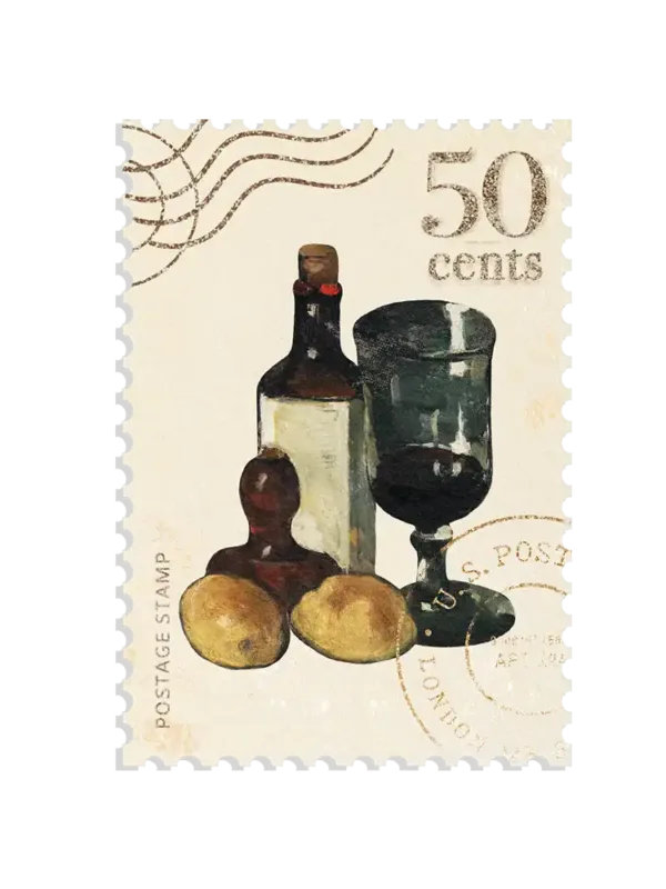 Wine Stamp Sticker