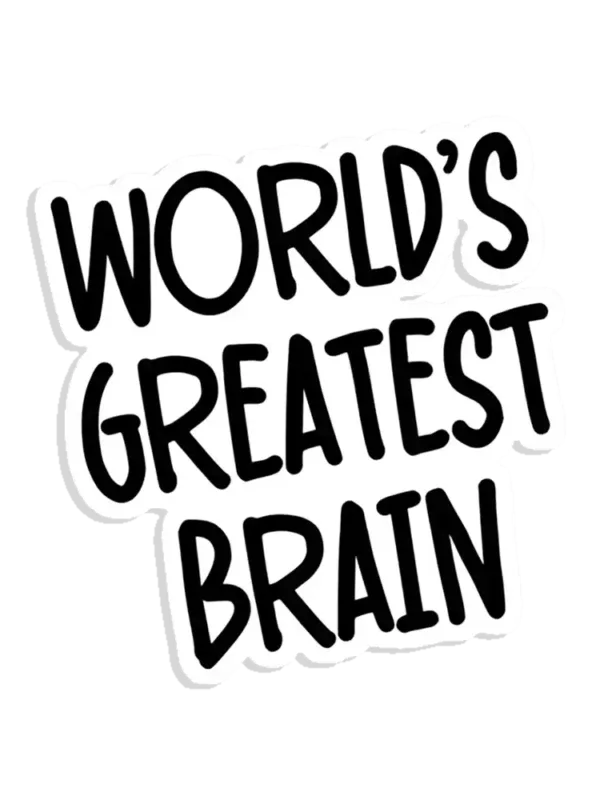 World's Greatest Brain Sticker