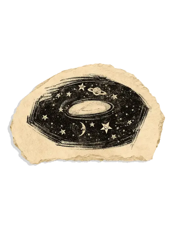 Solar System Retro Sticker