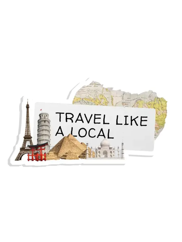 Travel like a local Sticker