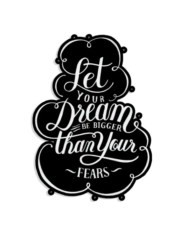 Let your dreams be bigger thank your fears Sticker