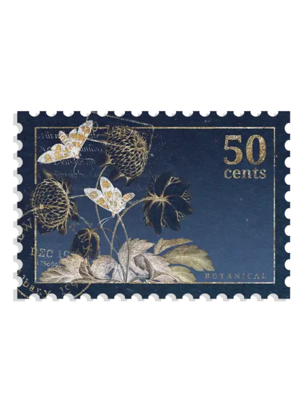 Botanical Stamp Sticker