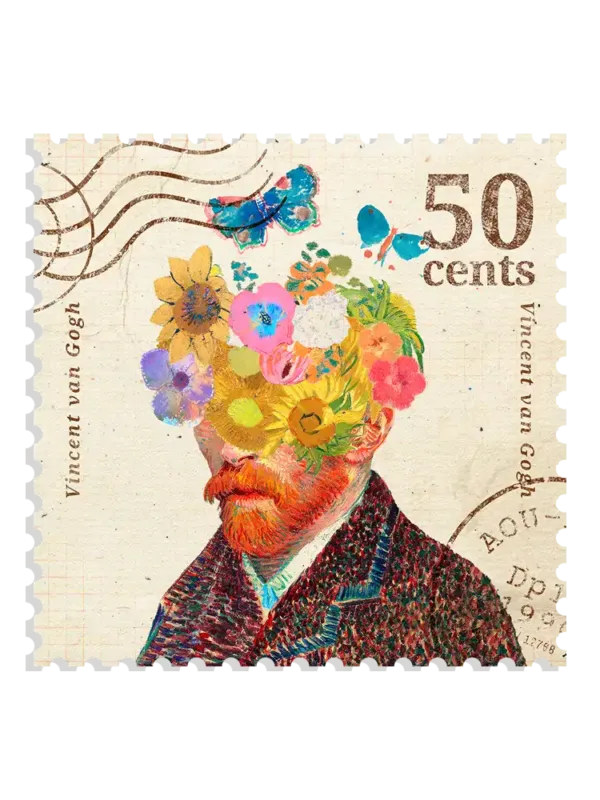 Van Gogh Stamp Sticker