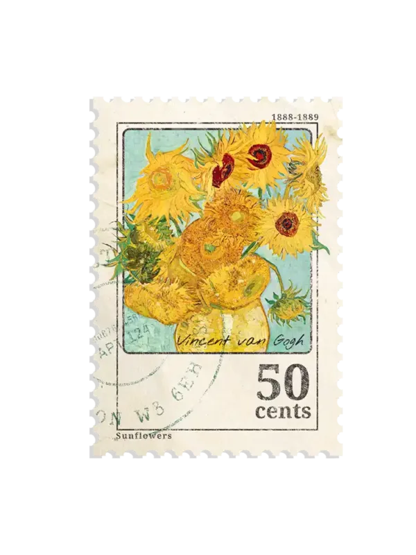 Van Gogh Sunflowers Sticker