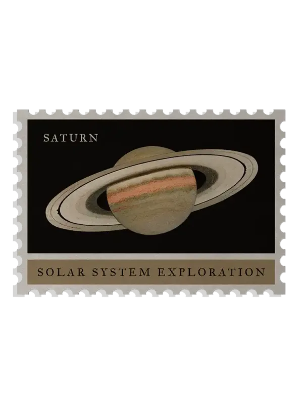 Saturn Stamp Sticker