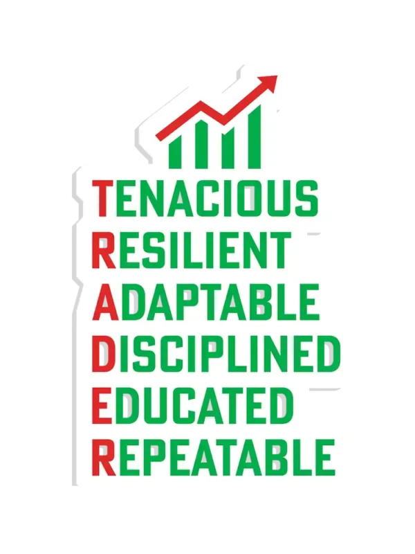 Tenacious Resilient Adaptable Disciplined Educated Repeatable Sticker