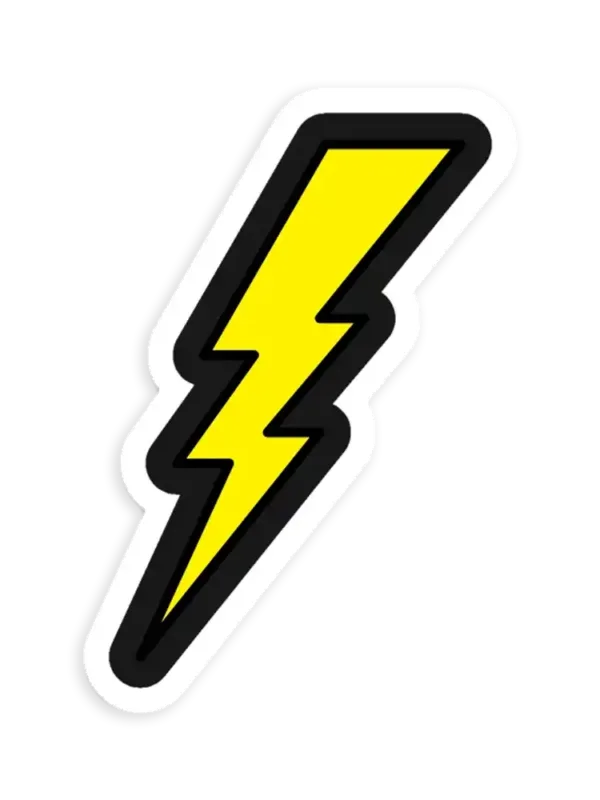 Awesome Bolt Car Sticker