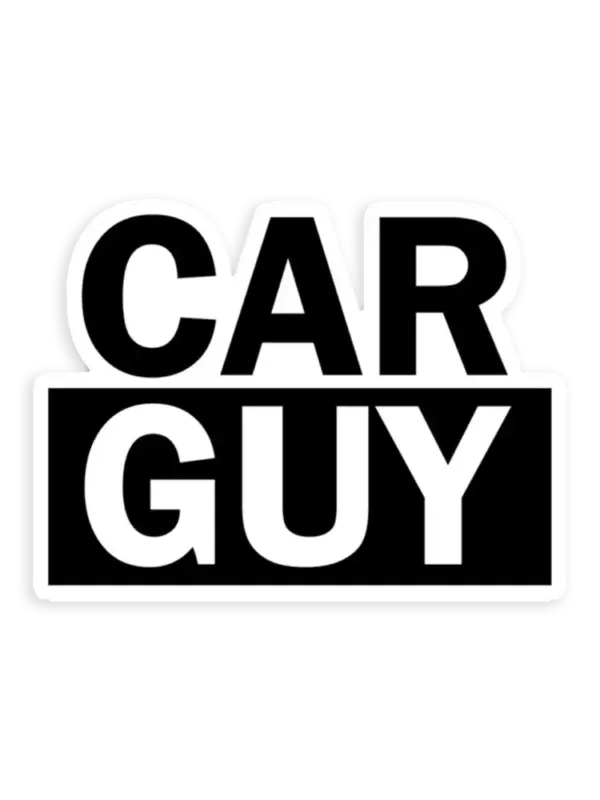 Car Guy Car Sticker