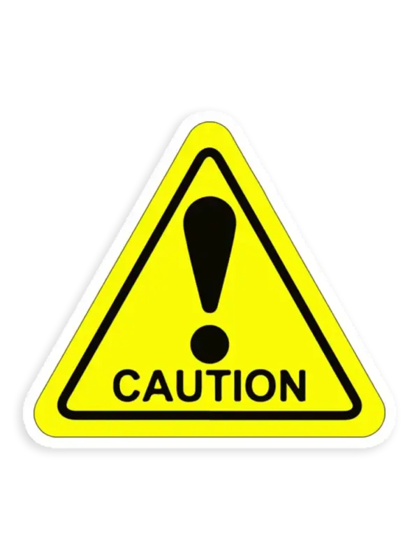 Caution Car Sticker