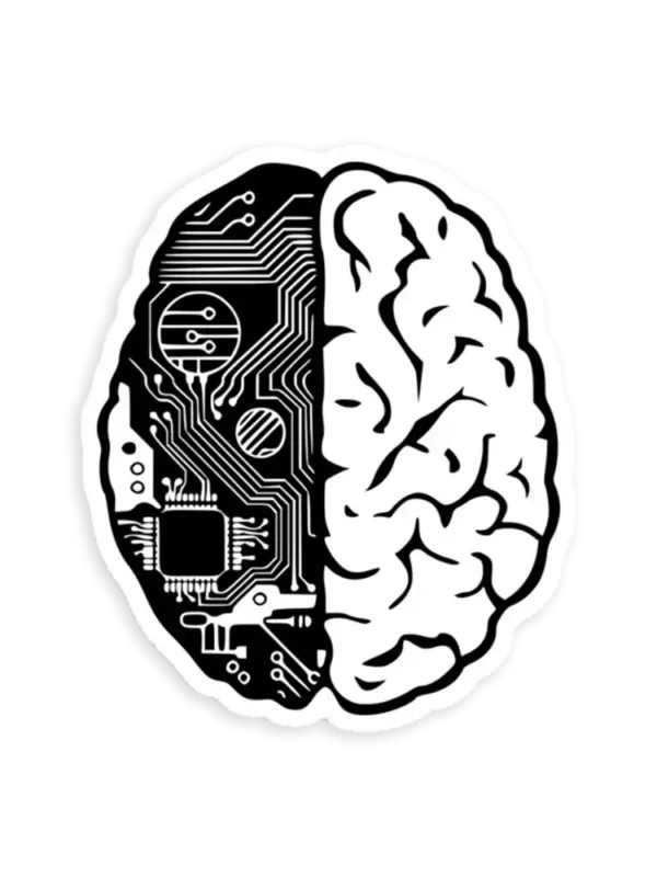 Coding Brain Sticker