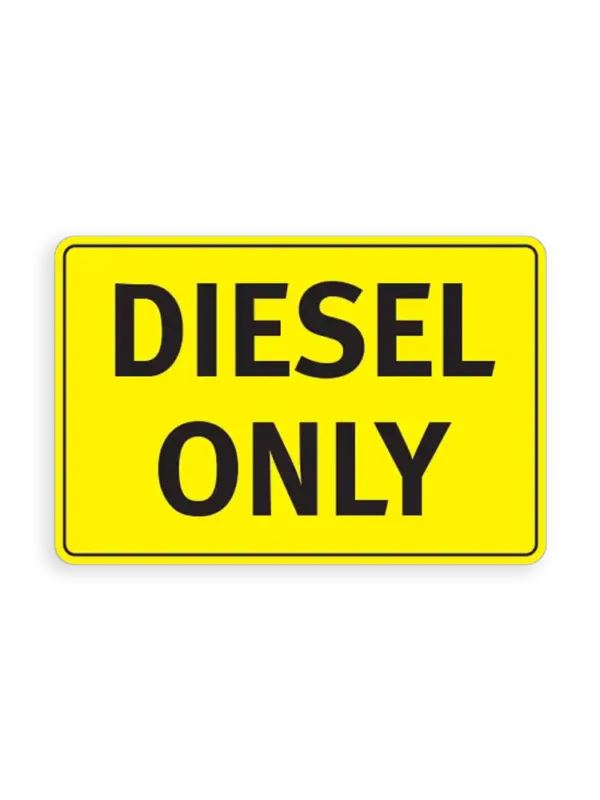 Diesel fuel only Car Sticker