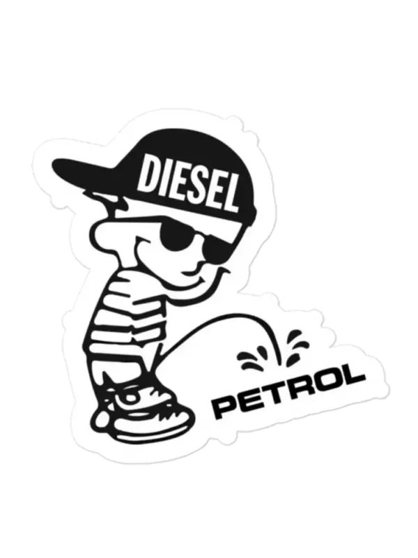 Diesel vs Petrol Sticker
