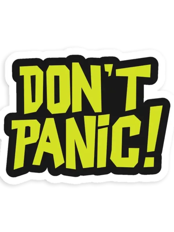 Dont Panic Sticker